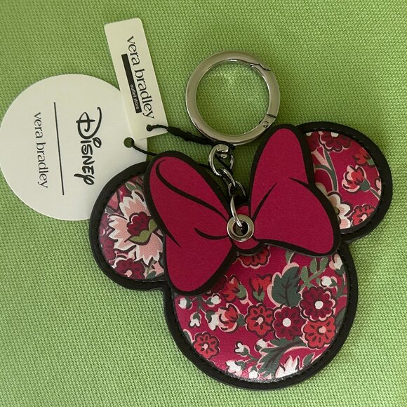 VERA BRADLEY DISNEY MINNIE MOUSE BAG CHARM:NWT MINNIE MOUSE HIDDEN HEARTS - Picture 4 of 7